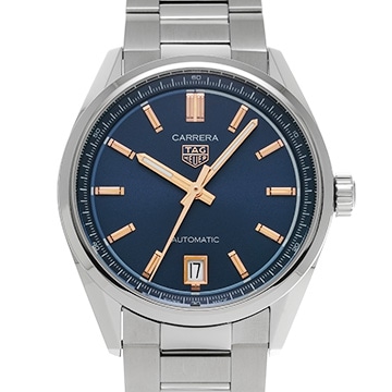 タグ ホイヤー カレラ デイト キャリバー7 WBN2311.BA0001 ブルー メンズ 時計 【中古】【wristwatch】