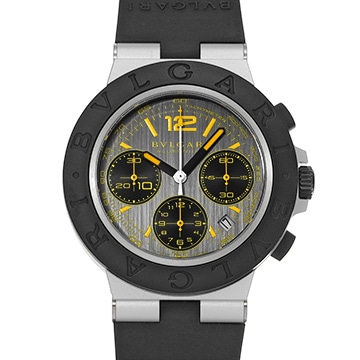 ブルガリ アルミニウム グランツーリスモ 103893 グレー メンズ 時計 【中古】【wristwatch】