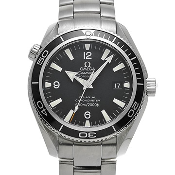 オメガ シーマスター プラネットオーシャン 600 コーアクシャル 2201.50 ブラック メンズ 時計 【中古】【wristwatch】