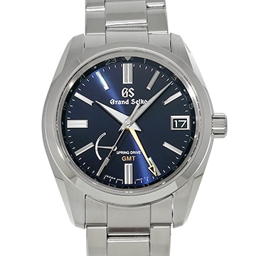 グランドセイコー ヘリテージコレクション スプリングドライブ GMT SBGE281 ミッドナイトブルー メンズ 時計 【中古】【wristwatch】