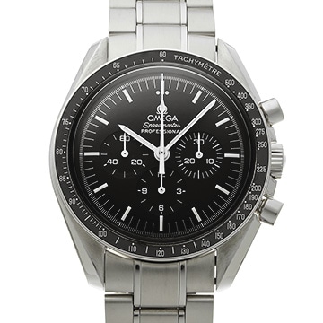 オメガ スピードマスター ムーンウォッチ プロフェッショナル アポロ17号 30th 3574.51 ブラック メンズ 時計 【中古】【wristwatch】