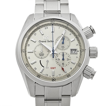 グランドセイコー スポーツコレクション スプリングドライブ クロノグラフ GMT SBGC201 シルバー メンズ 時計 【中古】【wristwatch】