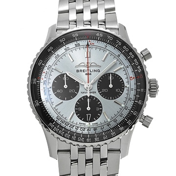 ブライトリング ナビタイマー B01 クロノグラフ 43 AB0138241C1A1 アイスブルー/ブラック メンズ 時計 【中古】【wristwatch】