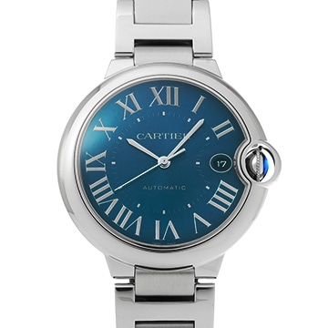 カルティエ バロンブルー ドゥ カルティエ 40mm WSBB0061 ブルー メンズ 時計 【中古】【wristwatch】