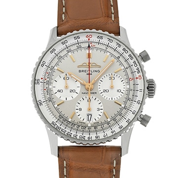 ブライトリング ナビタイマー B01 クロノグラフ 41 AB0139211G1P1 シルバー メンズ 時計 【中古】【wristwatch】