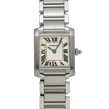カルティエ タンクフランセーズ SM　 W51008Q3 シルバー レディース 時計 【中古】【wristwatch】