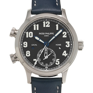 パテック フィリップ カラトラバ パイロット トラベルタイム 7234G-001 ブルー レディース 時計 【中古】【wristwatch】