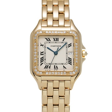 カルティエ パンテール LM WF4037B9 アイボリー ユニセックス 時計 【中古】【wristwatch】