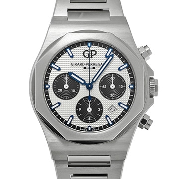 ジラール ペルゴ ロレアート クロノグラフ 42mm 81020-11-131-11A シルバー/ブラック メンズ 時計 【中古】【wristwatch】