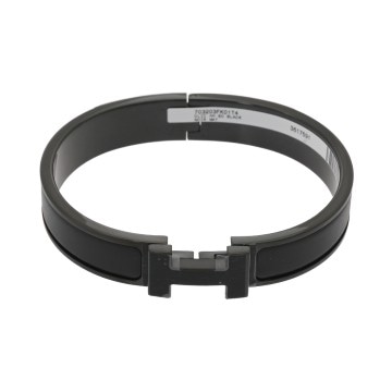 エルメス クリックH ブラック/ブラック金具 エナメル ユニセックス ジュエリー 【新品】【jewelry】