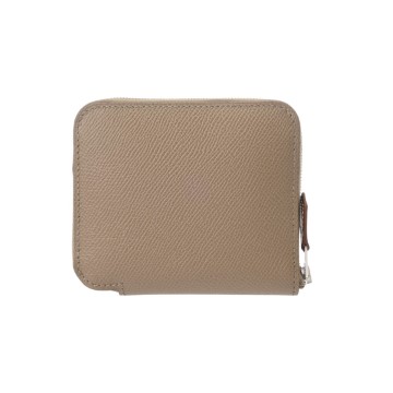 エルメス アザップ コンパクト シルクイン エトゥープ レディース 財布 【新品】【purse】