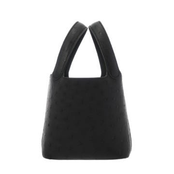 エルメス ピコタン ロック マイクロ ブラック オーストリッチ レディース バッグ 【中古】【bag】