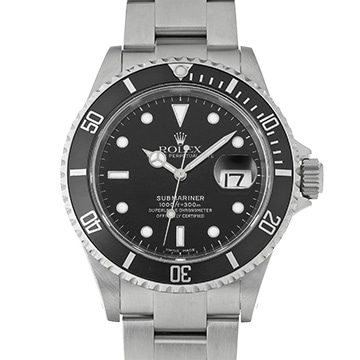 ロレックス サブマリーナ デイト 16610 ブラック メンズ 時計 【中古】【wristwatch】