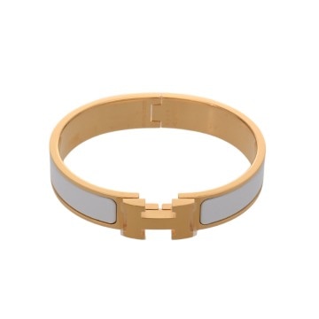 エルメス クリックH ブロン/ゴールド金具 エナメル ユニセックス ジュエリー 【新品】【jewelry】