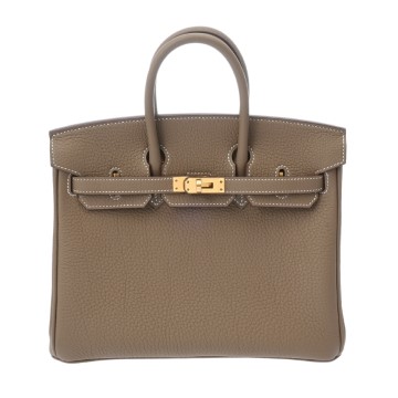 エルメス バーキン 25 エトゥープ トゴ レディース バッグ 【新品】【bag】