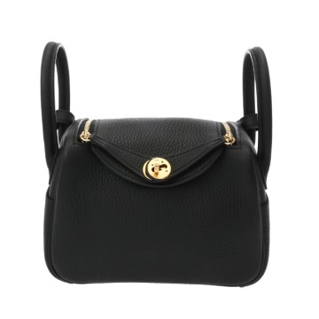 エルメス リンディ ミニ 2 ブラック トリヨンクレマンス レディース バッグ 【新品】【bag】