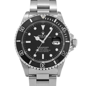 ロレックス サブマリーナ デイト 16610 ブラック メンズ 時計 【中古】【wristwatch】