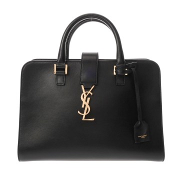 サンローラン カバス スモール ブラック 568850 レザー レディース バッグ 【中古】【bag】