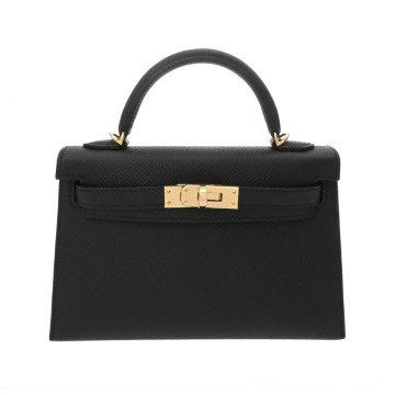 エルメス ミニケリー2 ブラック ヴォーエプソン レディース バッグ 【新品】【bag】