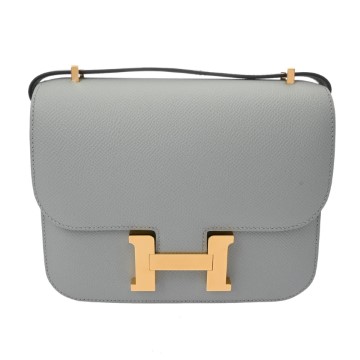 エルメス コンスタンス3 18 ミロワール ブルーグラシエ ヴォーエプソン レディース バッグ 【未使用】【bag】