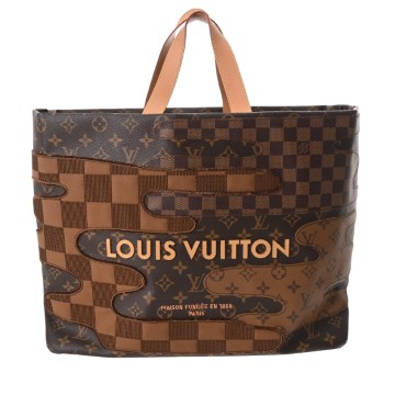 ルイ ヴィトン モノグラムランドスケープ ショッパートート MM 2025年AWショーコレクション ブラウン M15274 モノグラムキャンバス ユニセックス バッグ 【中古】【bag】