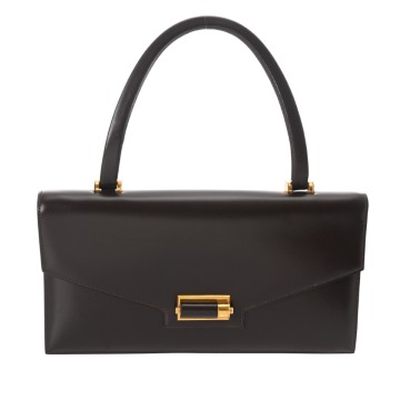 エルメス ハンドバッグ ブラウン ボックスカーフ レディース バッグ 【中古】【bag】