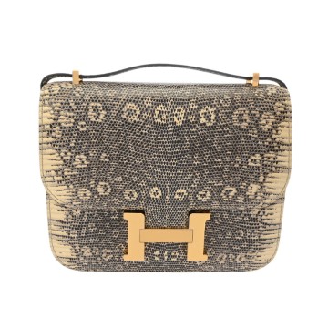 エルメス コンスタンス3 18 オンブレ リザード レディース バッグ 【中古】【bag】