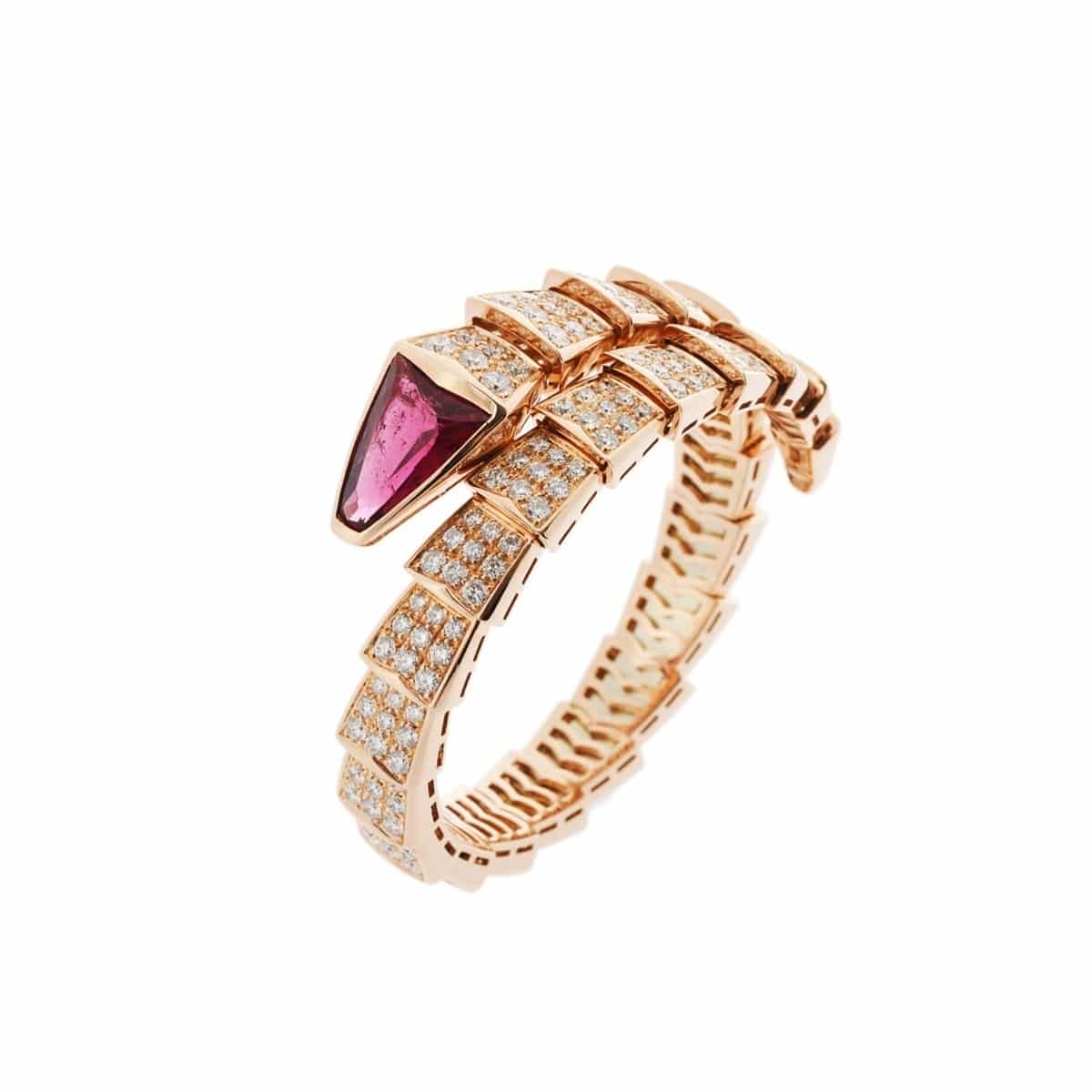 ブルガリ セルペンティ ヴァイパー Sサイズ ゴールド K18ピンクゴールド PG レディース ジュエリー 【中古】【jewelry】