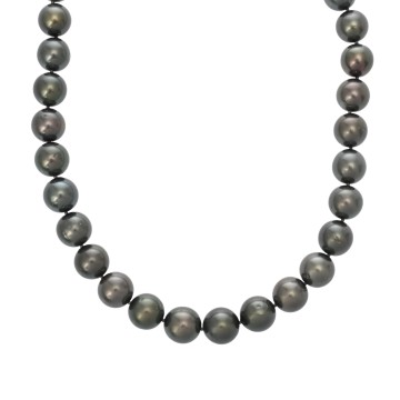 タサキ パールネックレス ブラック K14ホワイトゴールド WG レディース ジュエリー 【中古】【jewelry】