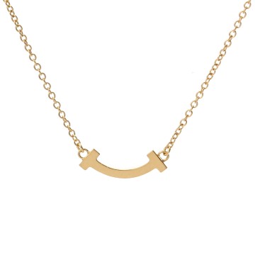 ティファニー Tスマイル ネックレス ゴールド K18イエローゴールド YG レディース ジュエリー 【中古】【jewelry】