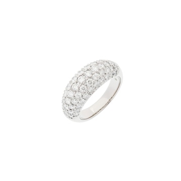 モニッケンダム ダイヤ1.55ct 5連デザイン #10 シルバー Pt900プラチナ レディース ジュエリー 【中古】【jewelry】
