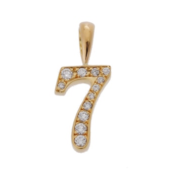アイファニー No.7 ダイヤ ゴールド K18イエローゴールド YG レディース ジュエリー 【中古】【jewelry】