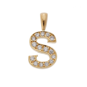 アイファニー Sモチーフ ダイヤ ゴールド K18イエローゴールド YG レディース ジュエリー 【中古】【jewelry】