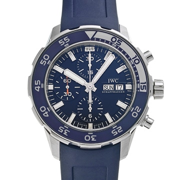 IWC アクアタイマー クロノ IW376711 ブルー メンズ 時計 【中古】【wristwatch】