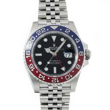 ロレックス GMTマスターII ジュビリーブレス 126710BLRO ブラック メンズ 時計 【中古】【wristwatch】