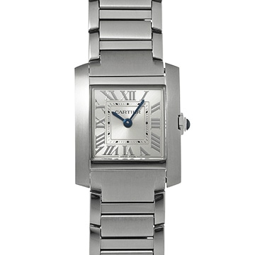 カルティエ タンクフランセーズ SM　 WSTA0065 シルバー レディース 時計 【中古】【wristwatch】