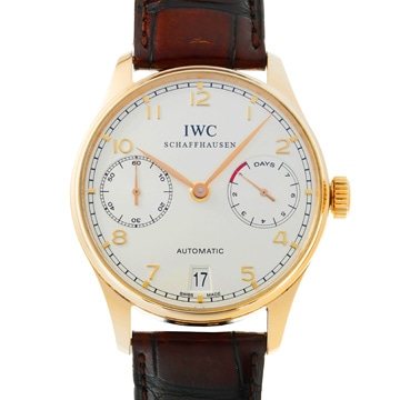 IWC ポルトギーゼ オートマティック 7デイズ IW500101 シルバー メンズ 時計 【中古】【wristwatch】