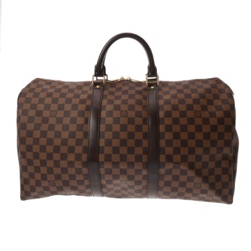 ルイ ヴィトン ダミエ キーポル 50 ブラウン N41427 ダミエキャンバス ユニセックス バッグ 【中古】【bag】