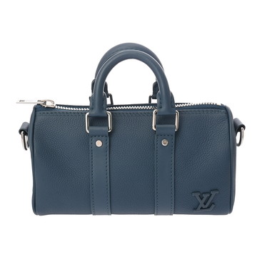 ルイ ヴィトン アエログラム キーポル XS ブルー M81003 トリヨンレザー メンズ バッグ 【中古】【bag】