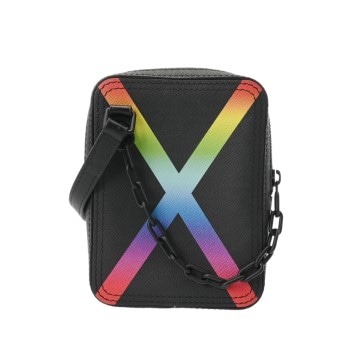 ルイ ヴィトン タイガ レインボー ダヌーブメッセンジャー ノワール/レインボー M30332 レザー メンズ バッグ 【中古】【bag】