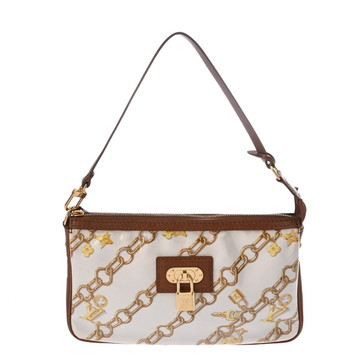 ルイ ヴィトン モノグラムチャーム アクセサリーポーチ ブラウン M95161 ビニール/レザー レディース 【中古】【bag】