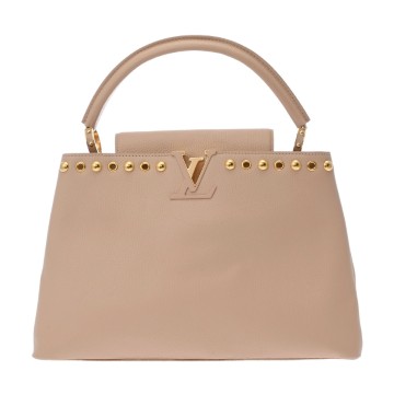 ルイ ヴィトン カプシーヌ MM 2WAY ベージュ トリヨンレザー レディース バッグ 【中古】【bag】
