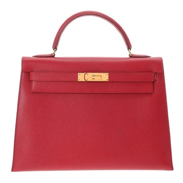 エルメス ケリー 32 外縫い 2WAY ルージュヴィフ クシュベル レディース バッグ 【中古】【bag】