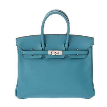 エルメス バーキン 25 ターコイズ ヴォースイフト レディース バッグ 【中古】【bag】