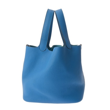 エルメス ピコタン ロック MM ブルーザンジバル トリヨンクレマンス レディース バッグ 【中古】【bag】