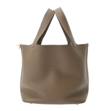 エルメス ピコタン ロック MM エトゥープ トリヨンクレマンス レディース バッグ 【中古】【bag】