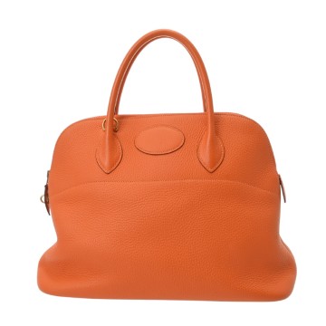 エルメス ボリード 35 2WAY オレンジ トリヨンクレマンス ユニセックス バッグ 【中古】【bag】