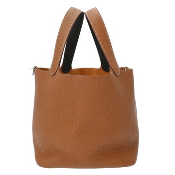 エルメス ピコタン ロック MM エクラ ゴールド/エベンヌ トリヨンクレマンス レディース バッグ 【中古】【bag】