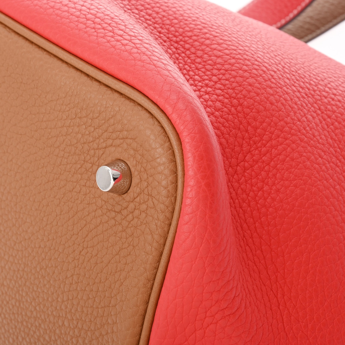 エルメス ピコタン ロック MM カザック ゴールド/ルージュクー トリヨンクレマンス レディース バッグ 【中古】【bag】