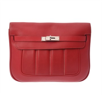 エルメス ベルリンヌ 28 ルージュカザック ヴォースイフト レディース バッグ 【中古】【bag】